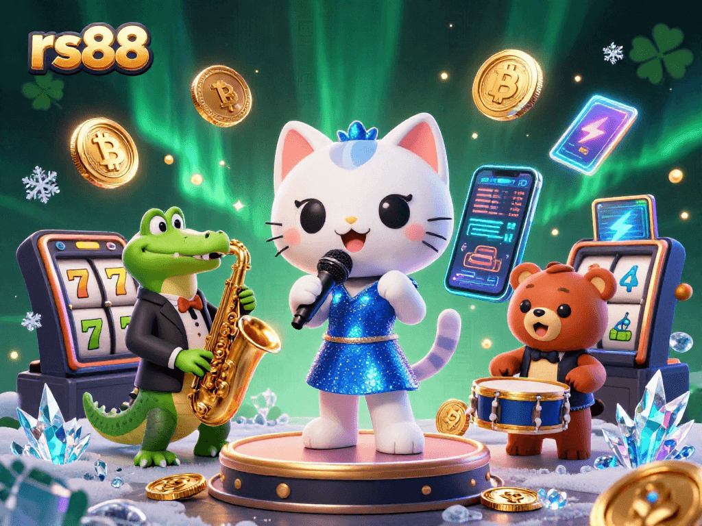 Experience thrilling gaming action at rs88 with vibrant characters and dynamic casino elements.