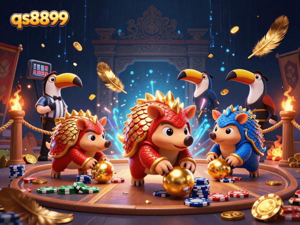 Experience the excitement at qs8899 with winning pangolins bowling through poker chips.