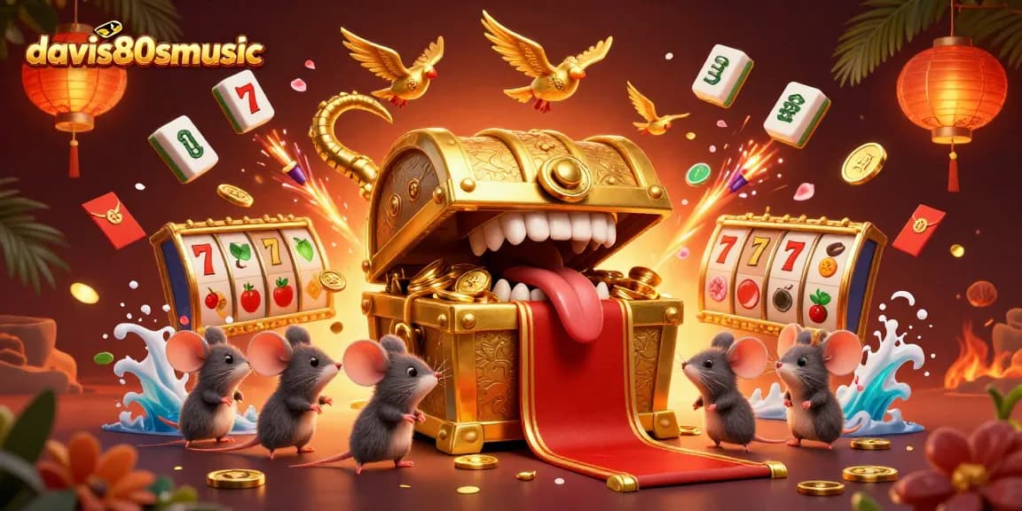 Spin the reels at davis80smusic while exploring a vibrant treasure chest scene.