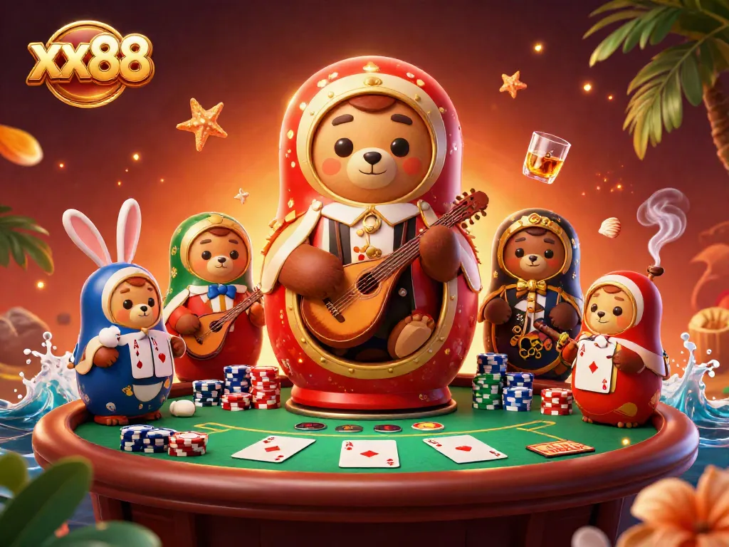 Experience exciting poker action at xx88 with vibrant casino characters and thrilling gameplay.