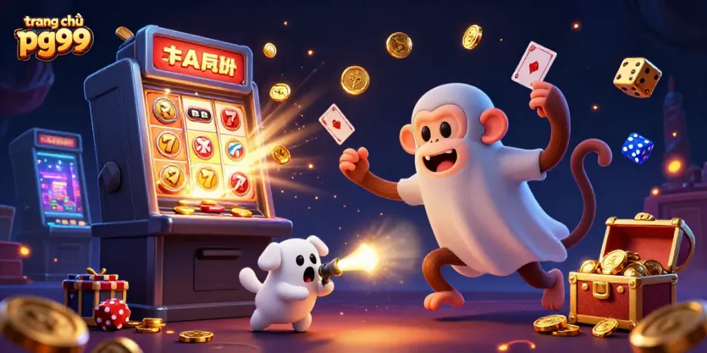 Engaging scene at trang chủ pg99, showcasing exciting casino elements and characters in action.