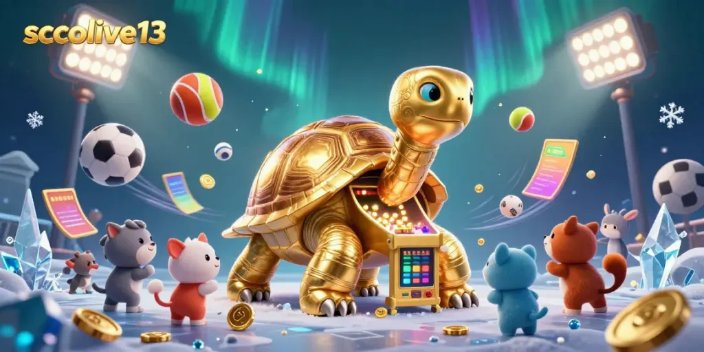 Exciting sports betting experience on socolive13 with vibrant 3D illustration showcasing dynamic sports elements and animated characters.