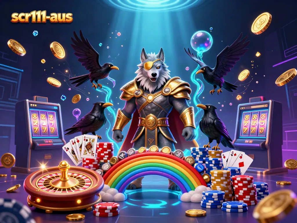 Engage with scr111-aus in a vibrant Norse-themed casino world filled with riches.