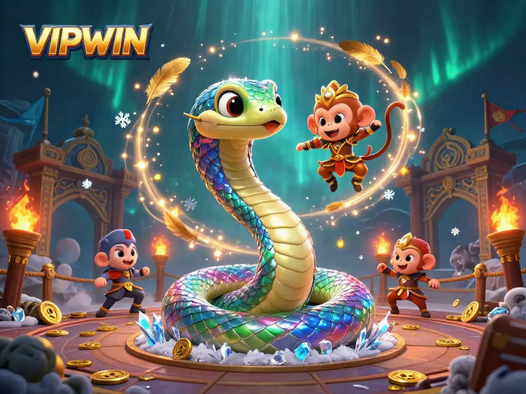 Engage in thrilling gameplay at VIPWIN, where vibrant colors and excitement converge in an immersive gaming scene.