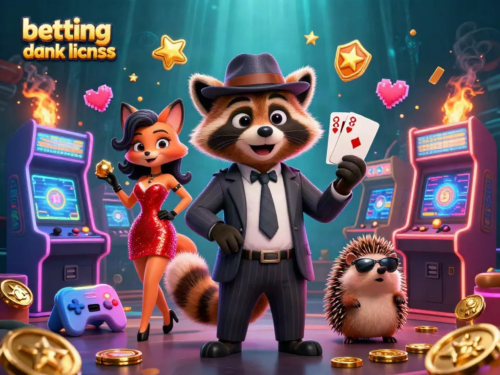 Engage with betting uden dansk licens through a lively casino-themed illustration showcasing vibrant characters and gaming elements.