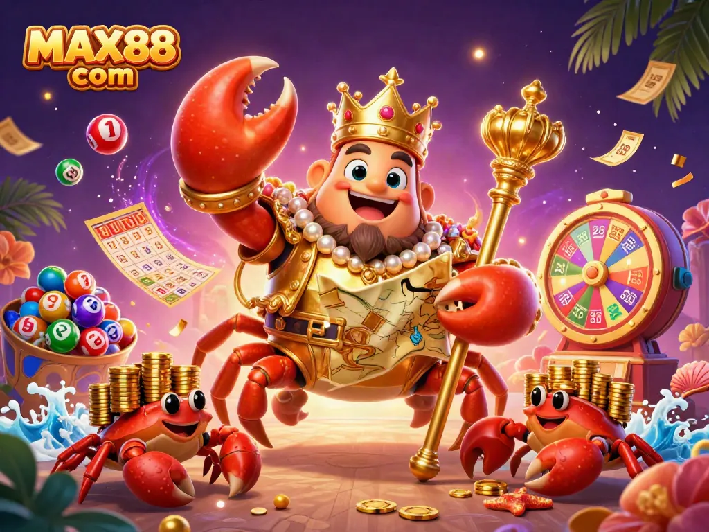 Experience the thrilling world of games at MAX88 com, where the golden crab emperor rules with exciting prizes.