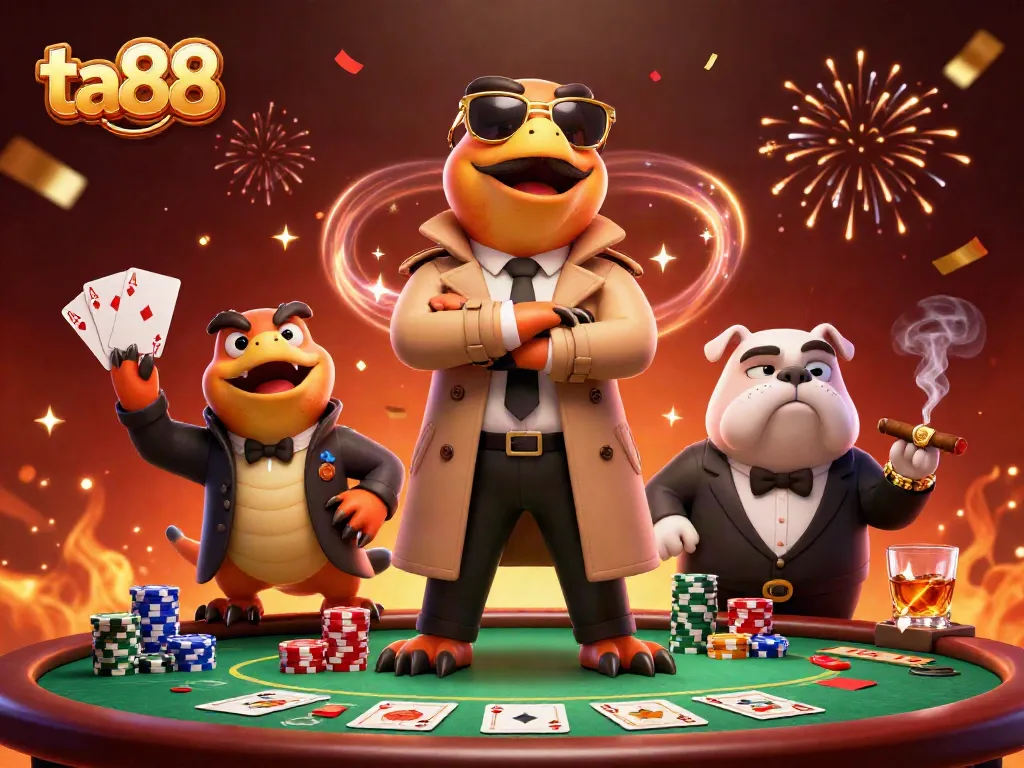 Engage in exciting gameplay at ta88 with raptors in disguise entering a VIP casino lounge.
