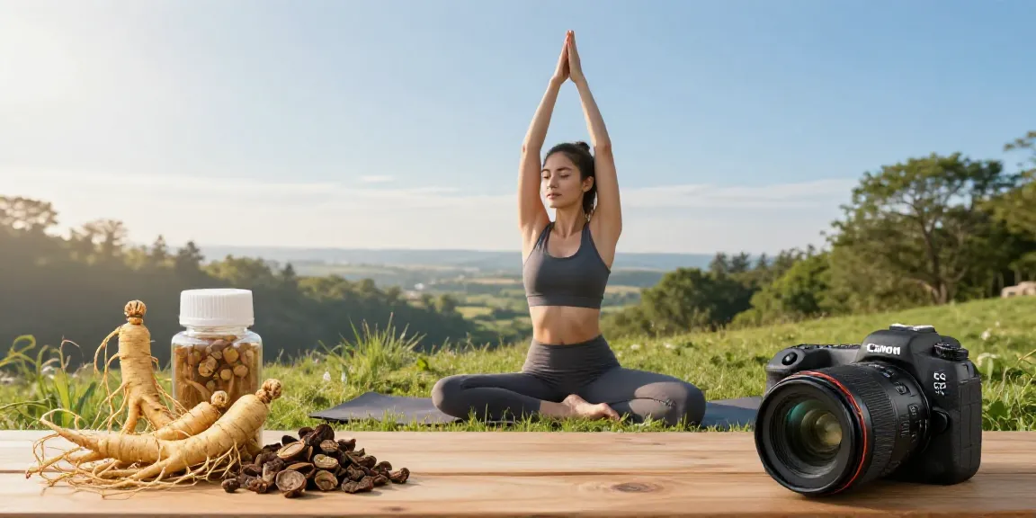 Moment de bien-être avec des compléments naturels de naturaforce.com au sommet d'une colline
